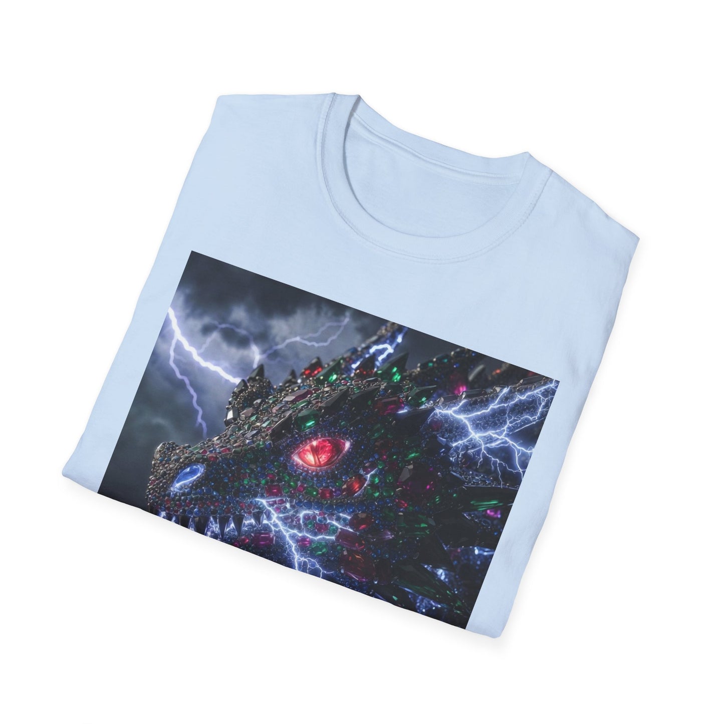 Dragon Lightning T-Shirt — Electric Dark Fantasy Monster Graphic Tee