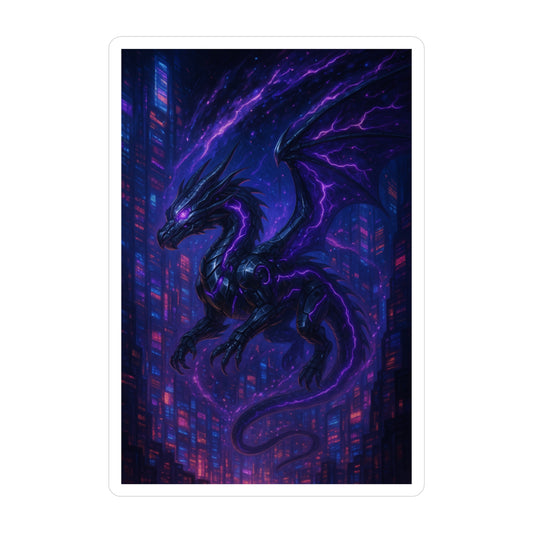Mystical Dragon Kiss-Cut Vinyl Decals - Perfect for Home Decor & Gift Items