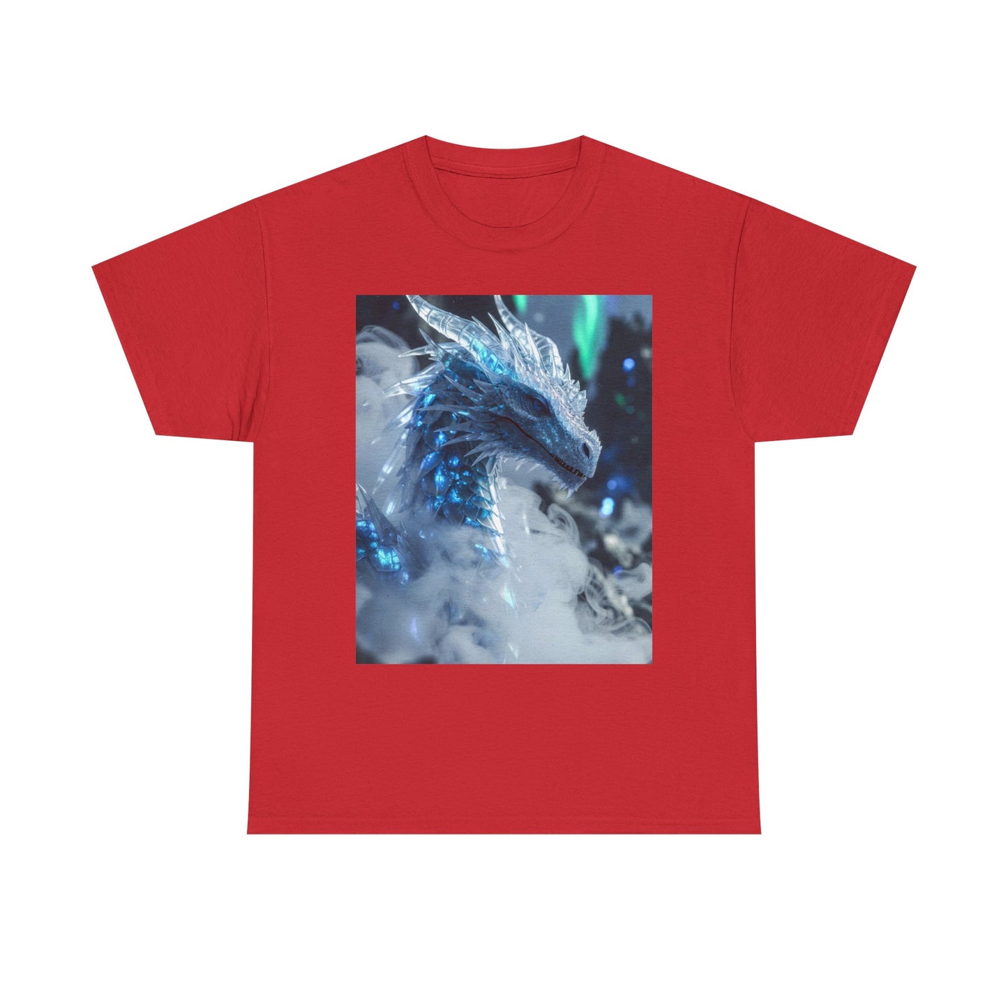 Ice Dragon Graphic Tee — Fantasy Dragon Art T-Shirt