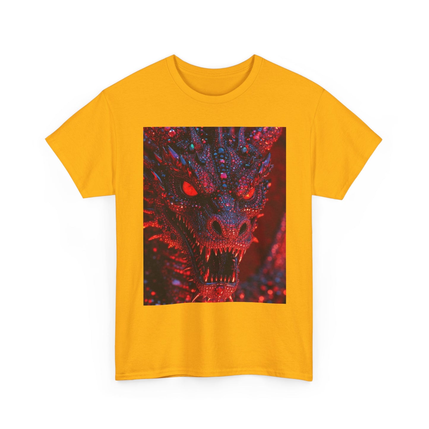Dragon Rage Graphic Tee — Red Demon Dragon Face T-Shirt
