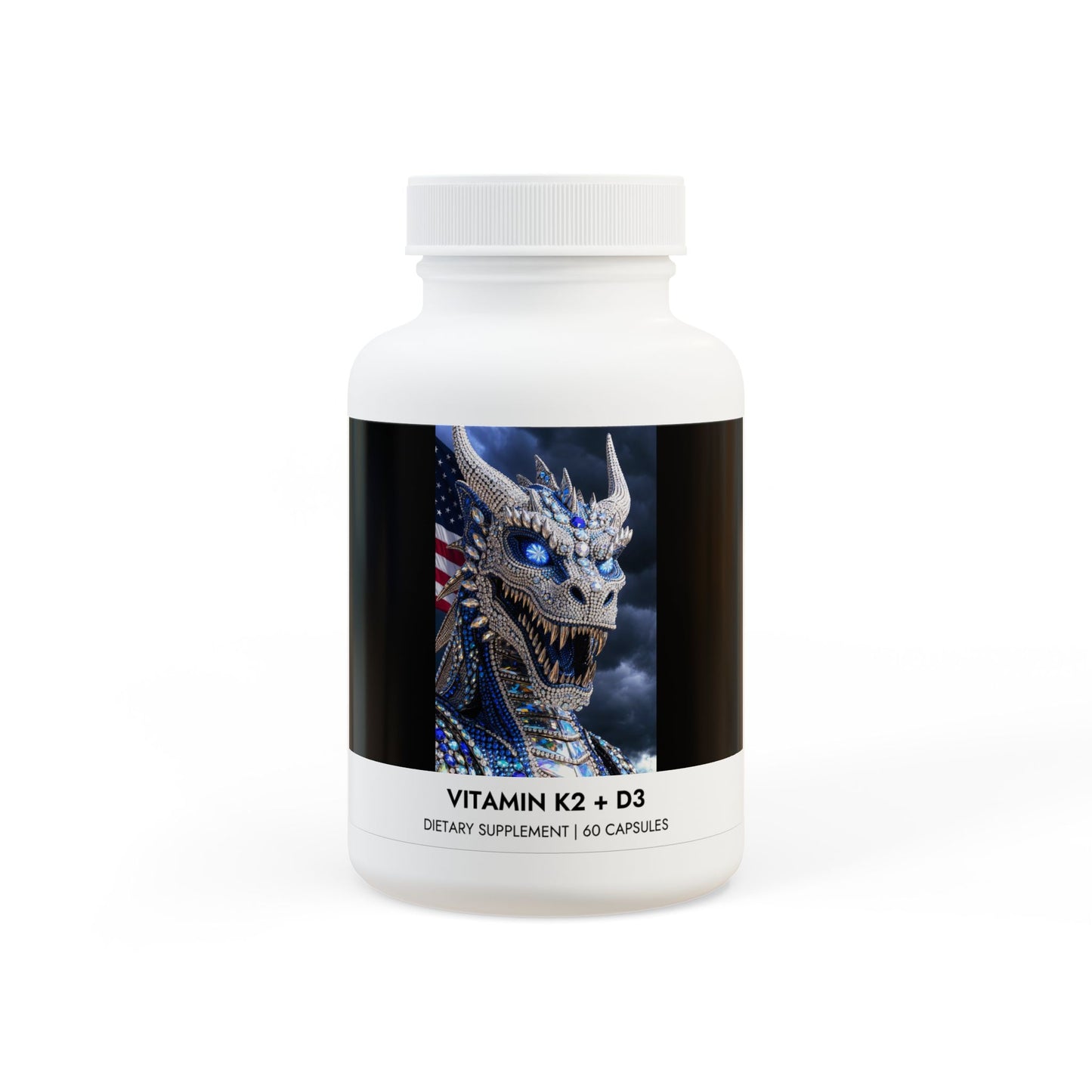 Vitamin K2 + D3 Supplement (60 Capsules)