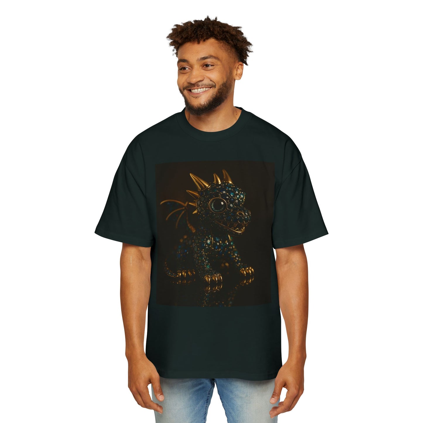 Dragon Design Oversized Tee, Casual Wear, Graphic Shirt, Gift for Fantasy Lovers, Unique T-Shirt, Perfect for Festivals and Everyday