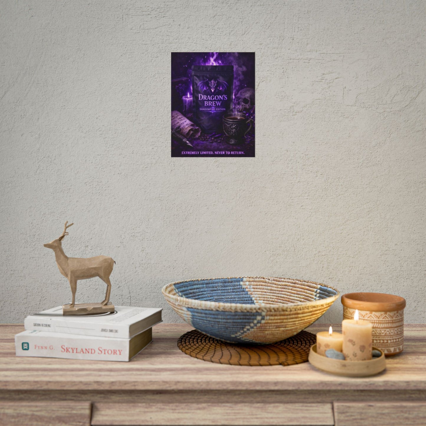 Rolled Poster — "Dragon’s Brew: Shadowfire Edition" Fantasy Poster