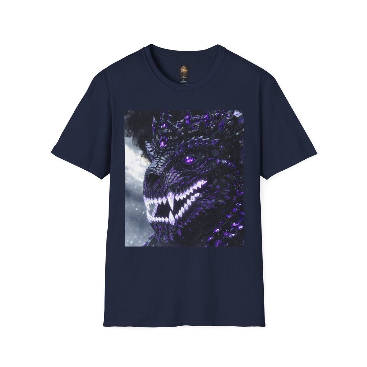 A Purple Dragon Skull T-Shirt — Divine Dragon Armor Logo Tee