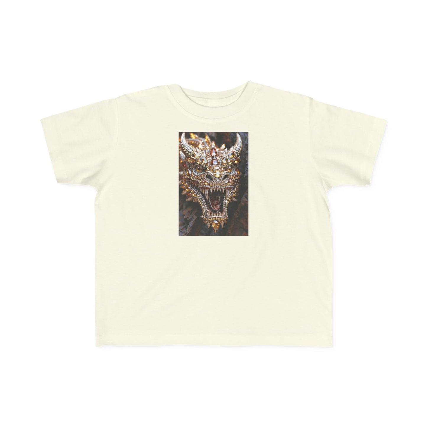 Toddler Tee — Fierce Gold Dragon Graphic Shirt