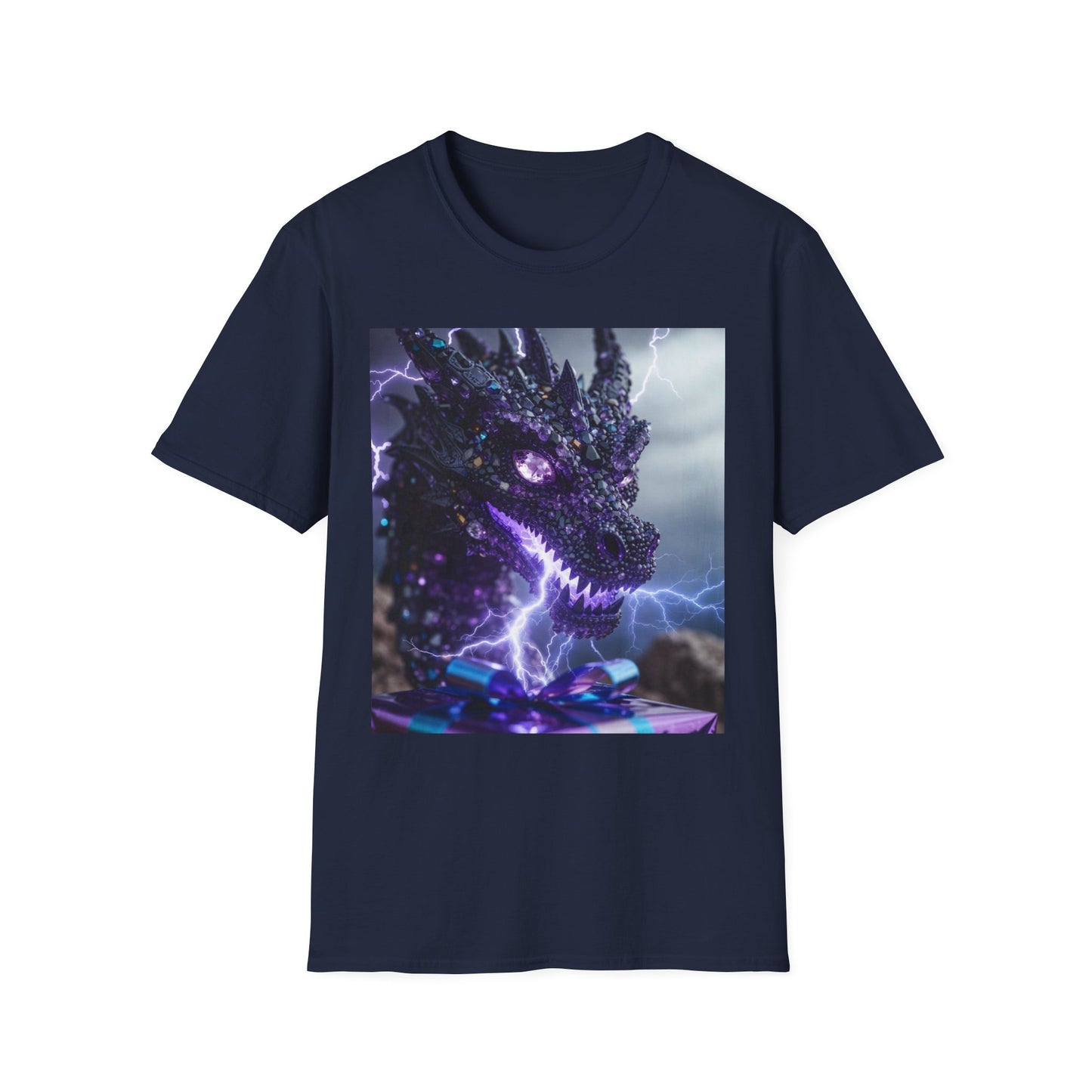 Dragon Lightning T-Shirt — Neon Electric Fantasy Graphic Tee