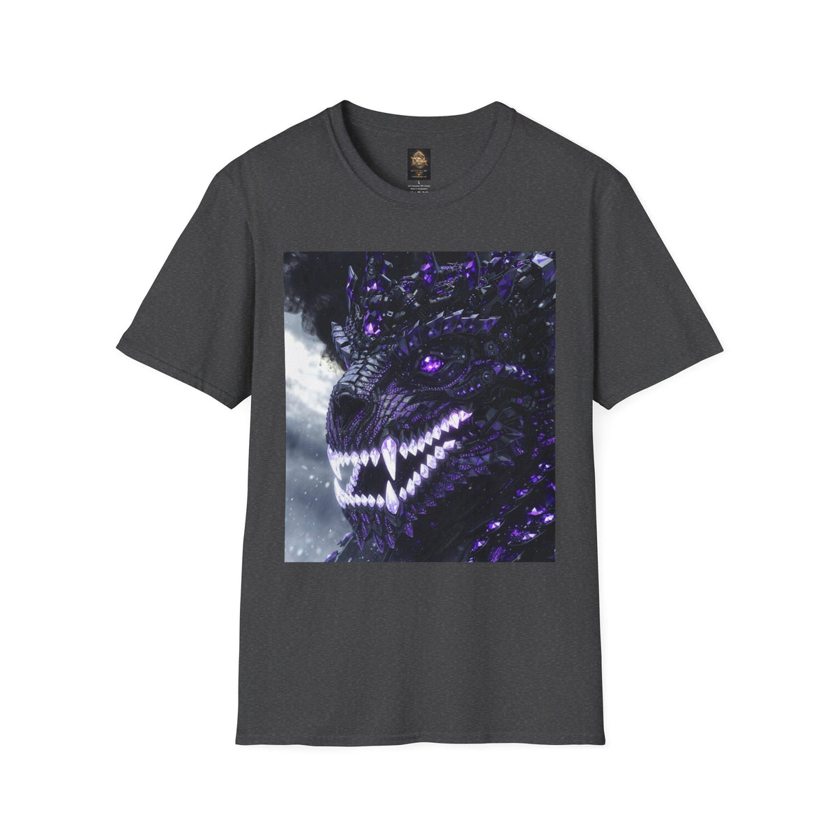 A Purple Dragon Skull T-Shirt — Divine Dragon Armor Logo Tee