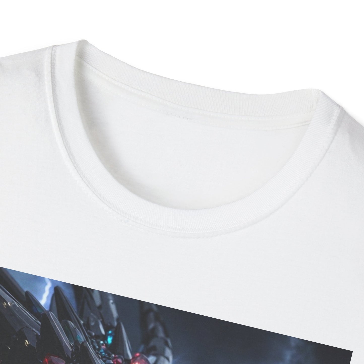 Cosmic Leviathan Shark T-Shirt — Neon Sci‑Fi Sea Monster Tee