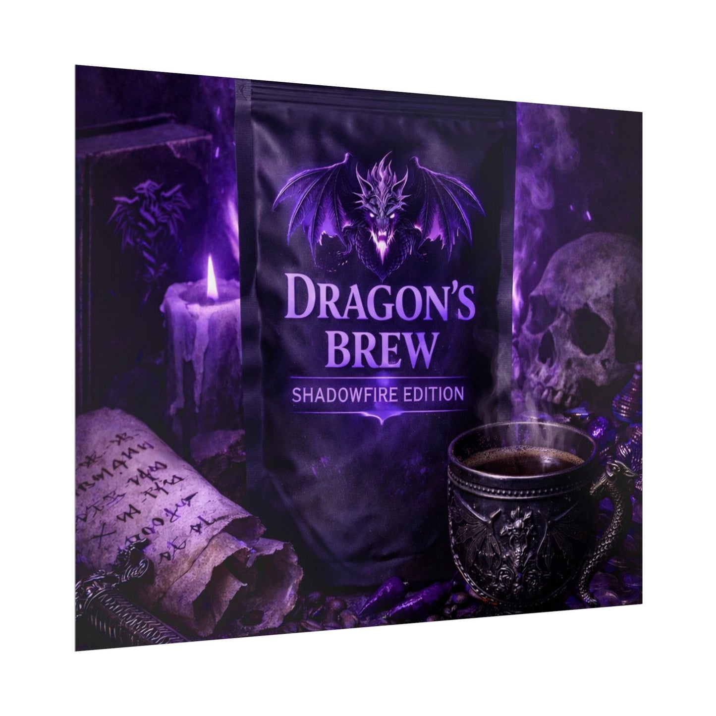 Rolled Poster — "Dragon’s Brew: Shadowfire Edition" Fantasy Poster