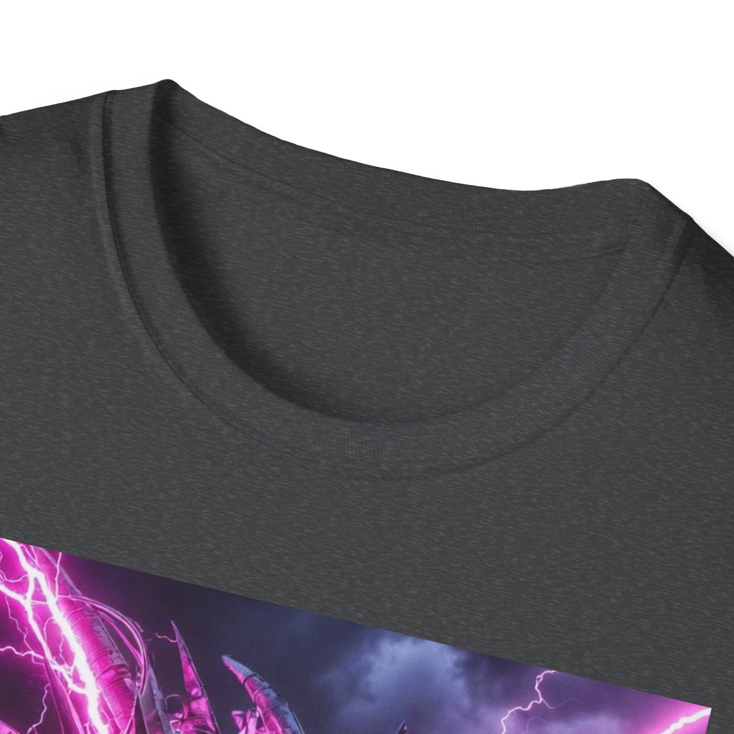 Dragon Lightning T-Shirt — Neon Purple Fantasy Dragon Graphic Tee