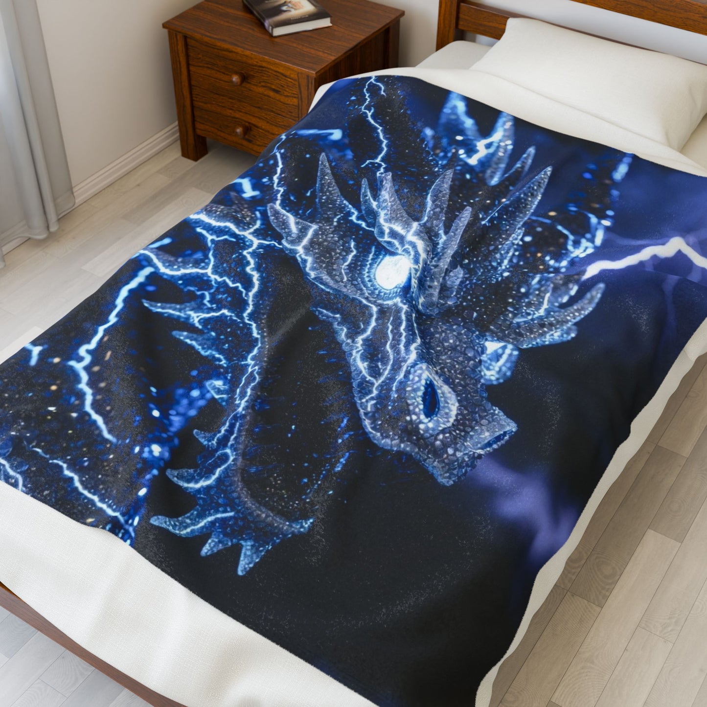 Dragon Lightning Velveteen Plush Blanket