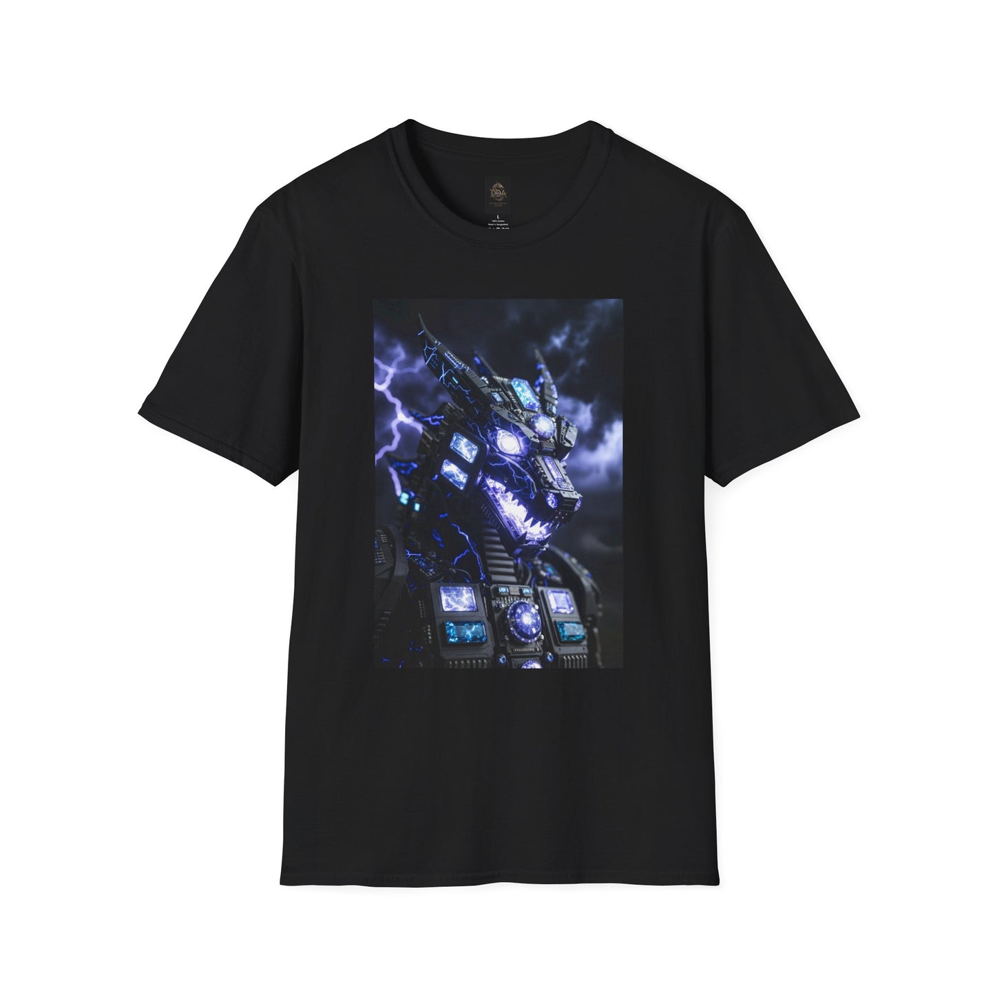 A Dragon Mech Lightning T-Shirt — Cyber Dragon Graphic Tee