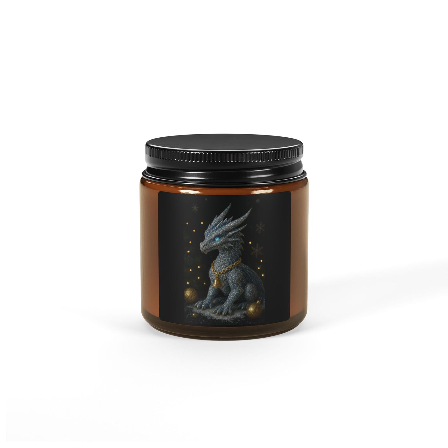 Mystical Dragon Christmas Joy Multiple Scents Candle - Amber Jar