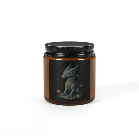 Mystical Dragon Christmas Joy Multiple Scents Candle - Amber Jar