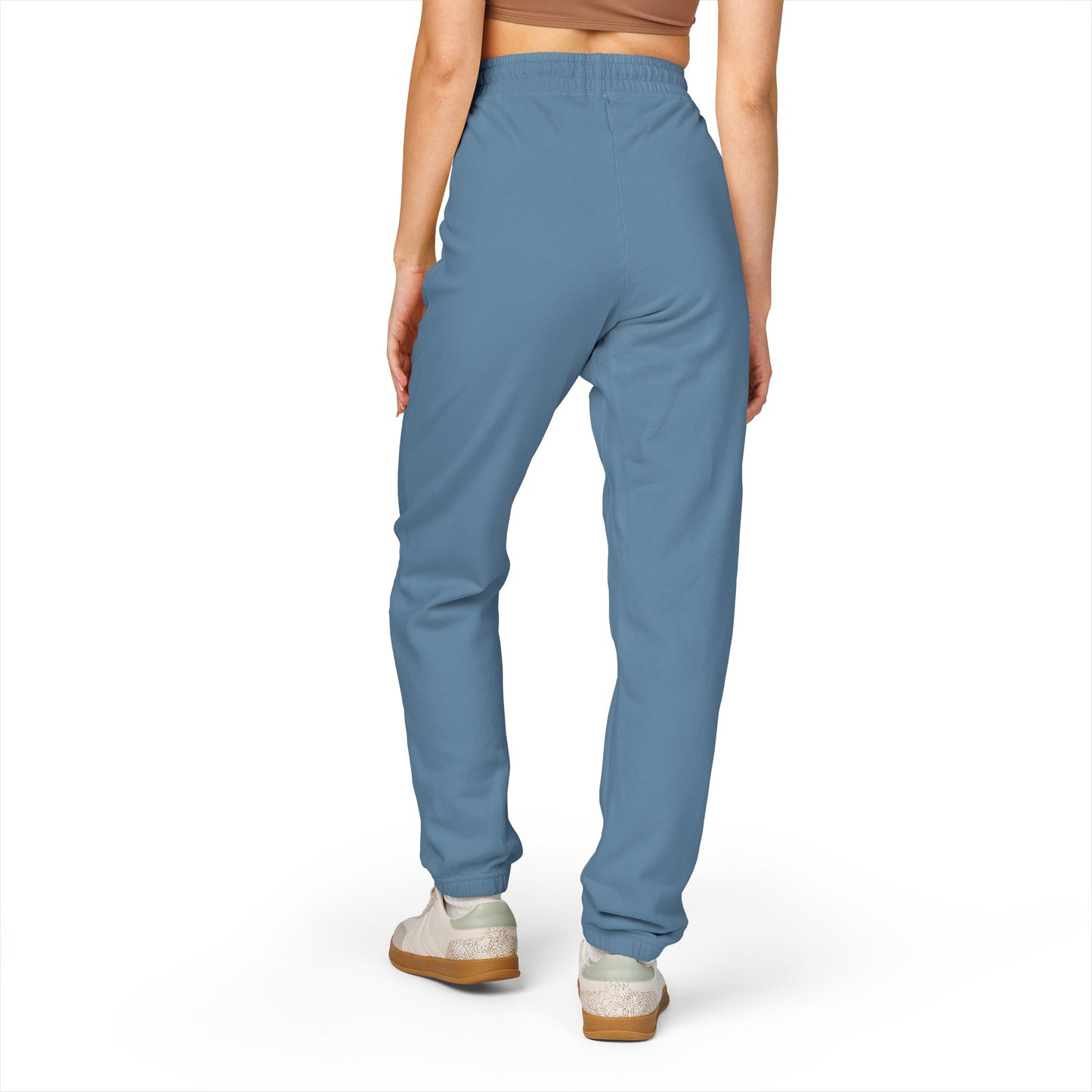 Ember Galaxy Sweatpants — Garment-Dyed Fleece Joggers with Pocket Art