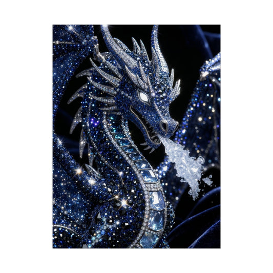 Rolled Poster — Sparkling Ice Dragon Art Print