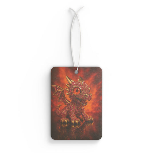 A Dragon Fire Car Air Freshener, Cute Dragon Decor, Auto Scent Diffuser, Gift for Kids, Fantasy Car Accessory, Dragon Lover Gift