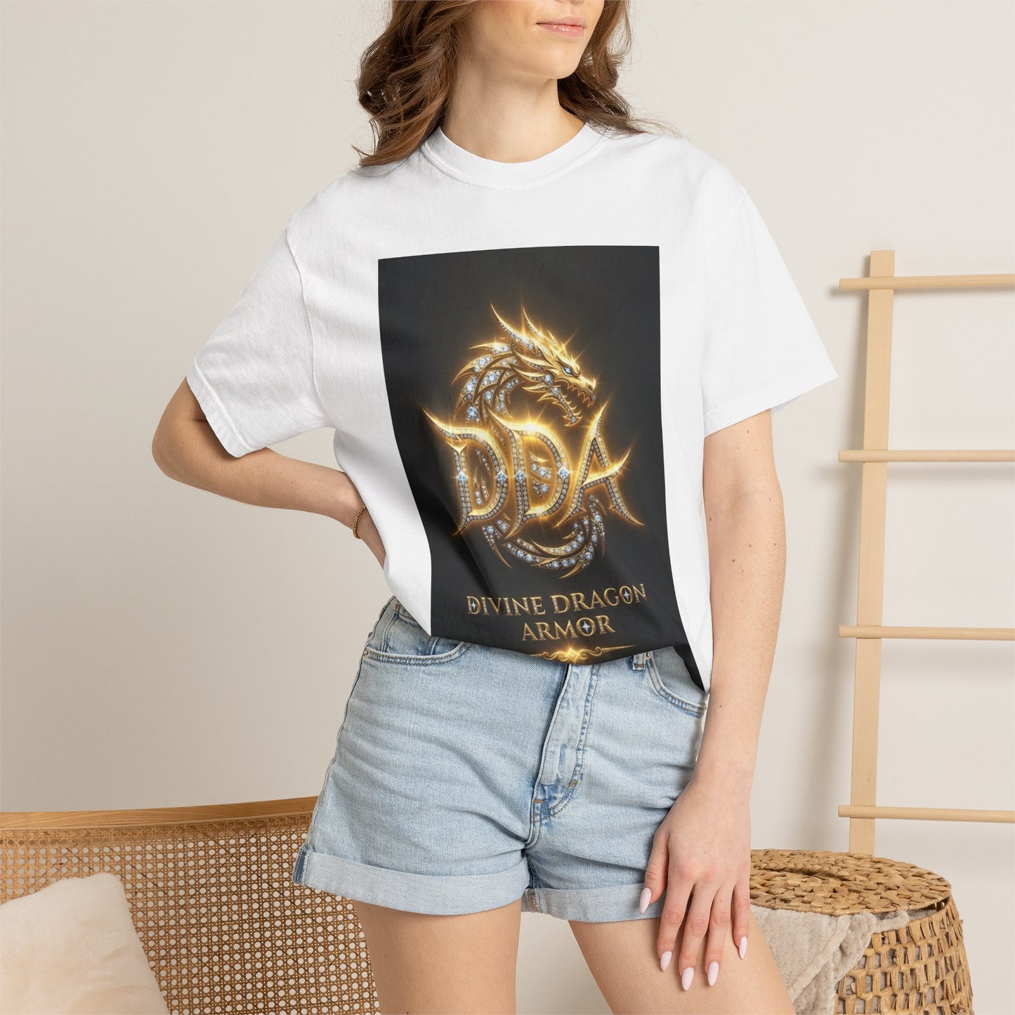 A DIVINE DRAGON ARMOR MEN OR WOMANS Garment-Dyed T-shirt