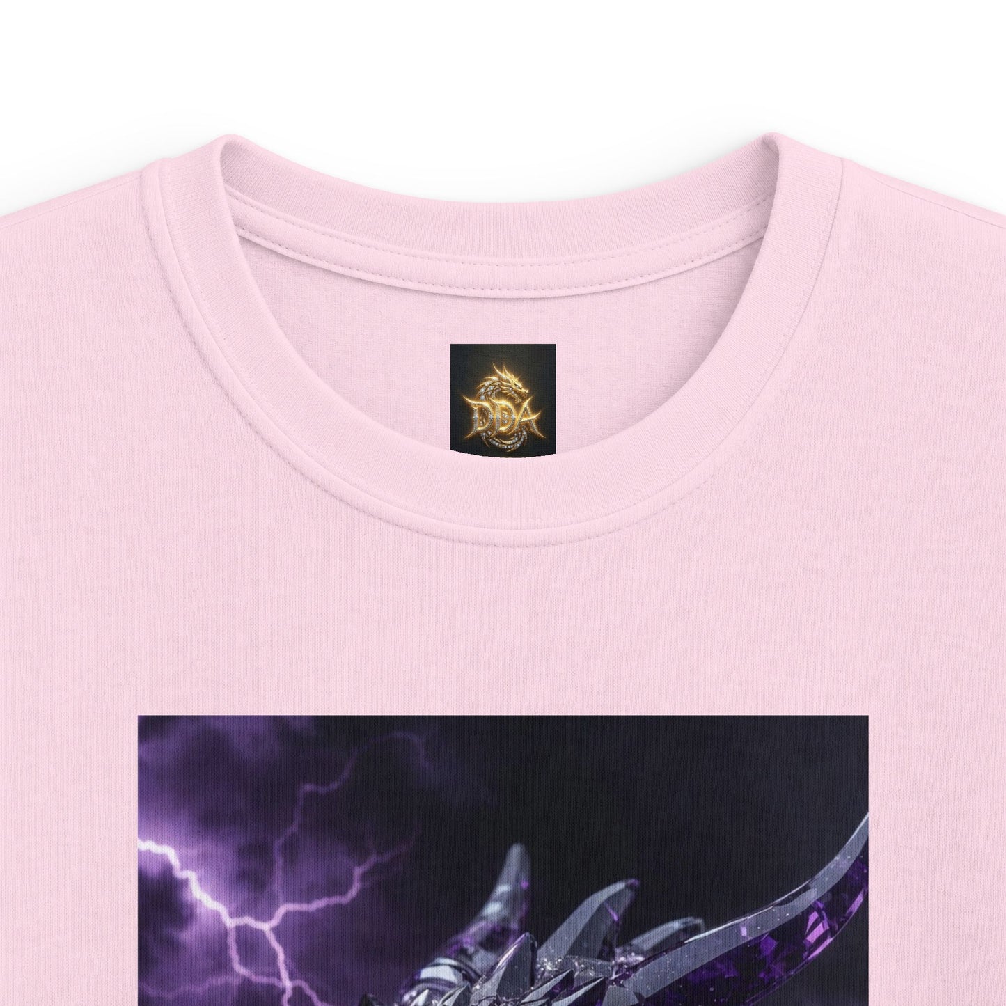 Kids Dragon Tee — Purple Lightning Dragon Graphic T-Shirt for Boys & Girls