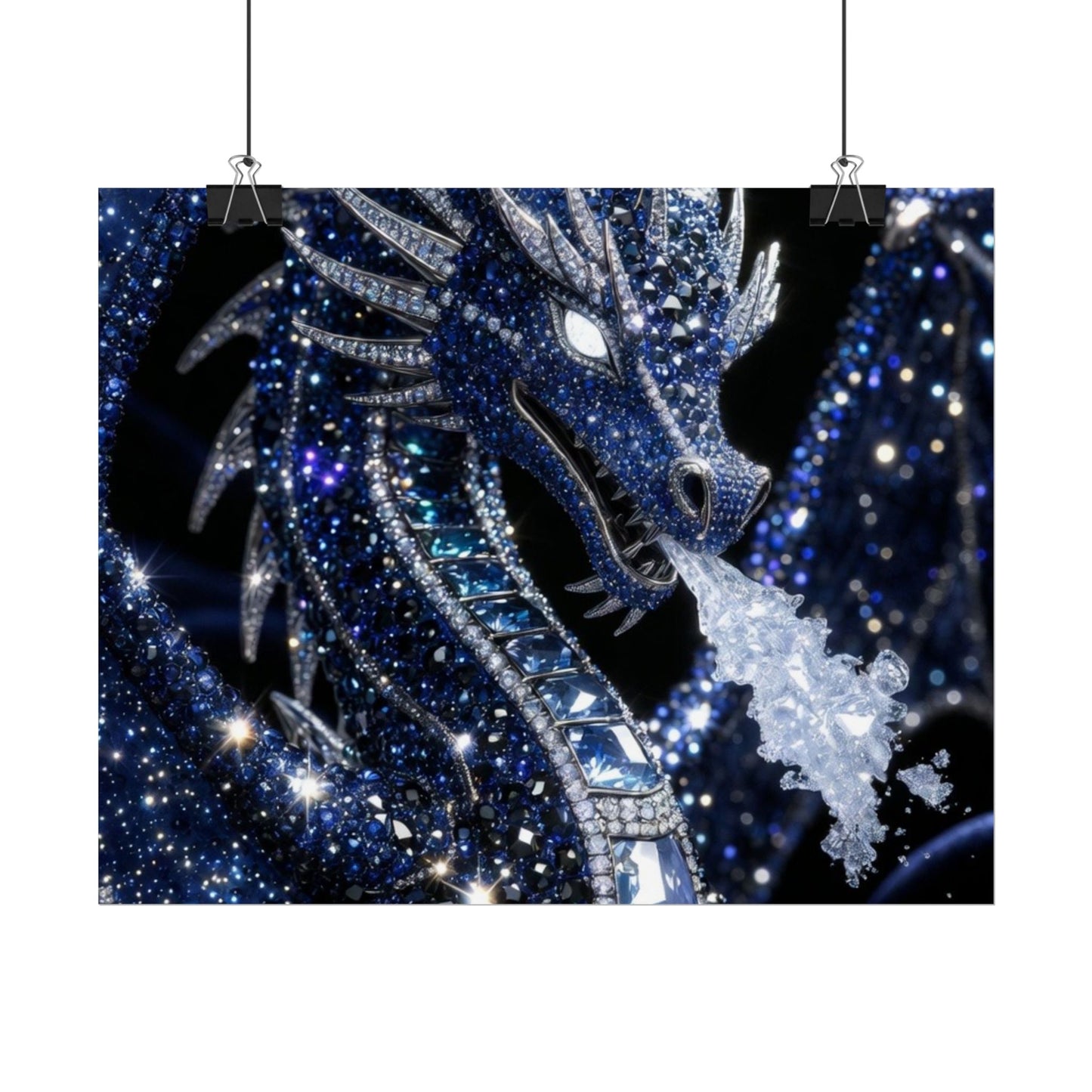 Rolled Poster — Sparkling Ice Dragon Art Print