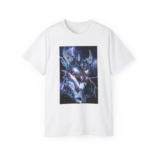 Electric Dragon T-Shirt — Lightning Fantasy Beast Graphic Tee