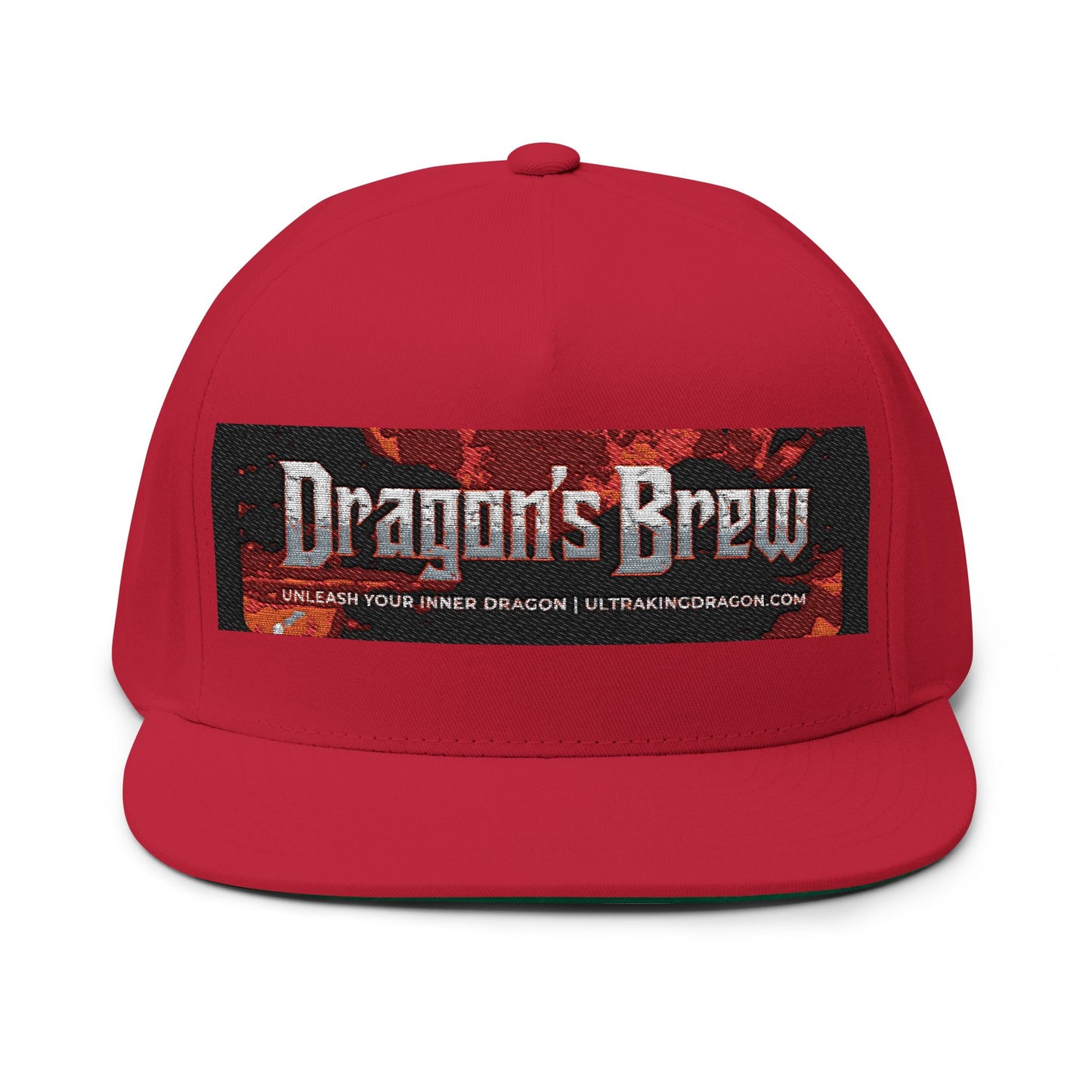 Dragon's Brew Embroidered Flat Bill Cap