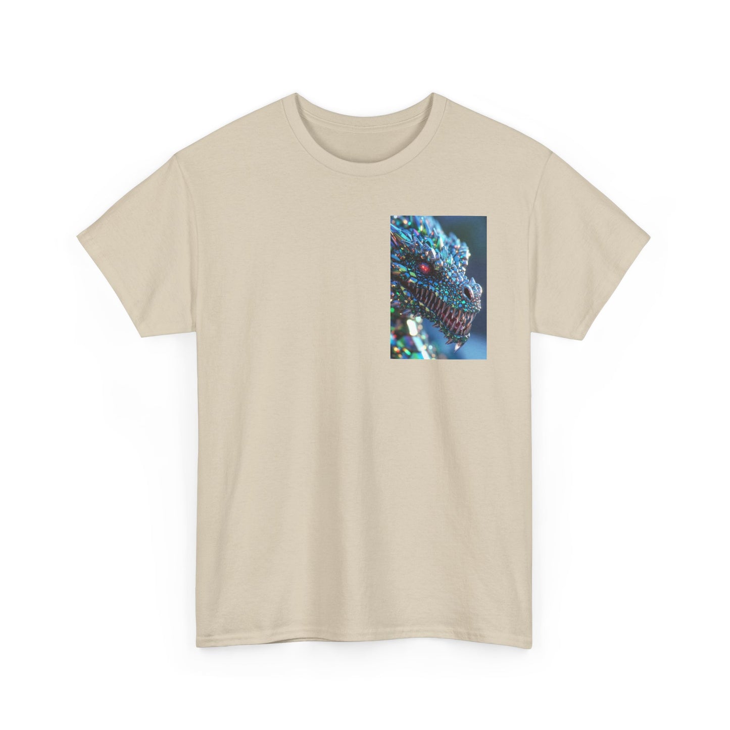 Dragon Scale Graphic Tee — Iridescent Fantasy Lizard Art Shirt