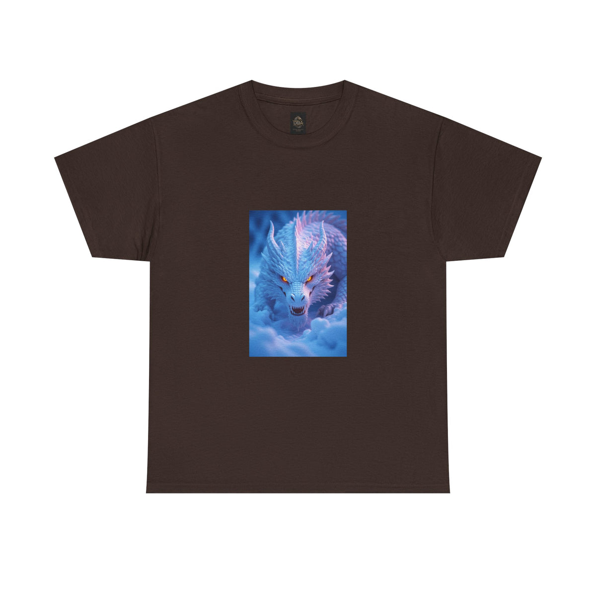 A Mystic Blue Dragon Tee — Ethereal Fantasy Animal Graphic T-Shirt