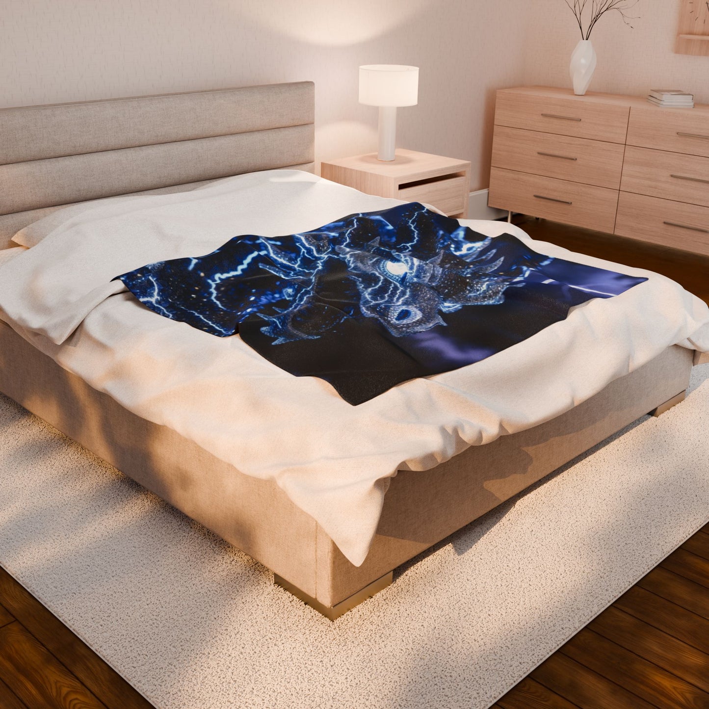 Dragon Lightning Velveteen Plush Blanket