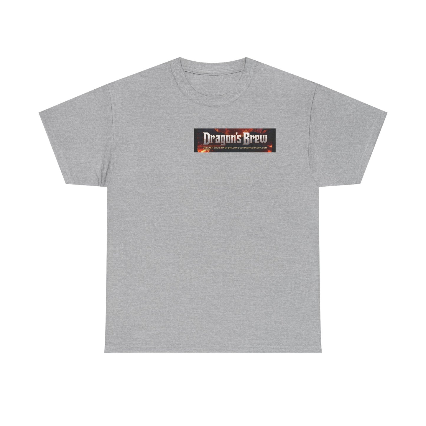 T-Shirt — "Dragon's Brew" Fiery Skull Graphic Tee