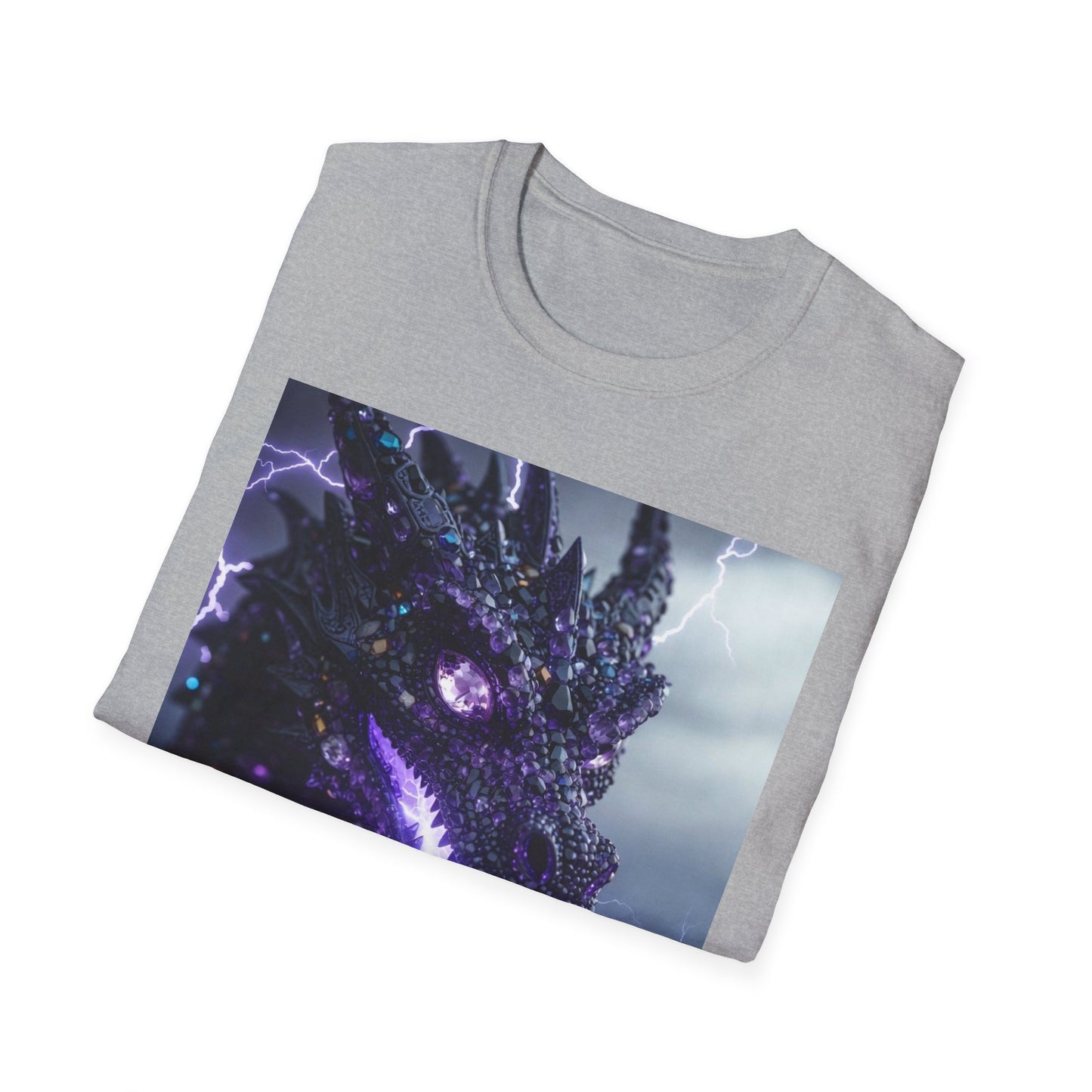 Dragon Lightning T-Shirt — Neon Electric Fantasy Graphic Tee