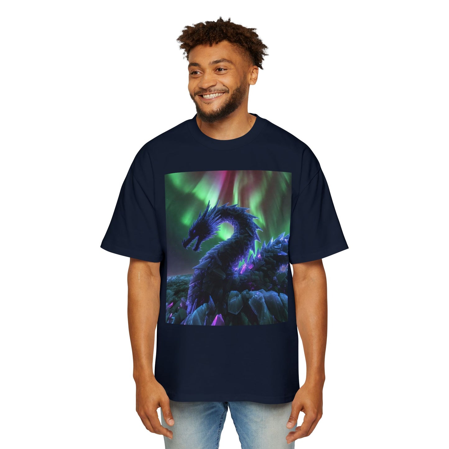 Northern Lights Dragon Tee — Fantasy Dragon Graphic T-Shirt