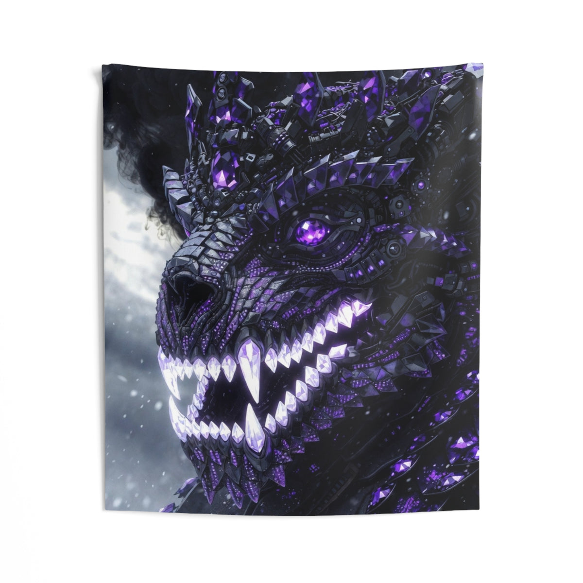 # 1 Selling Dragon Tapestry Divine Dragon Armor Wall Tapestry — Purple Dragon skull (UltraKingDragon.com)