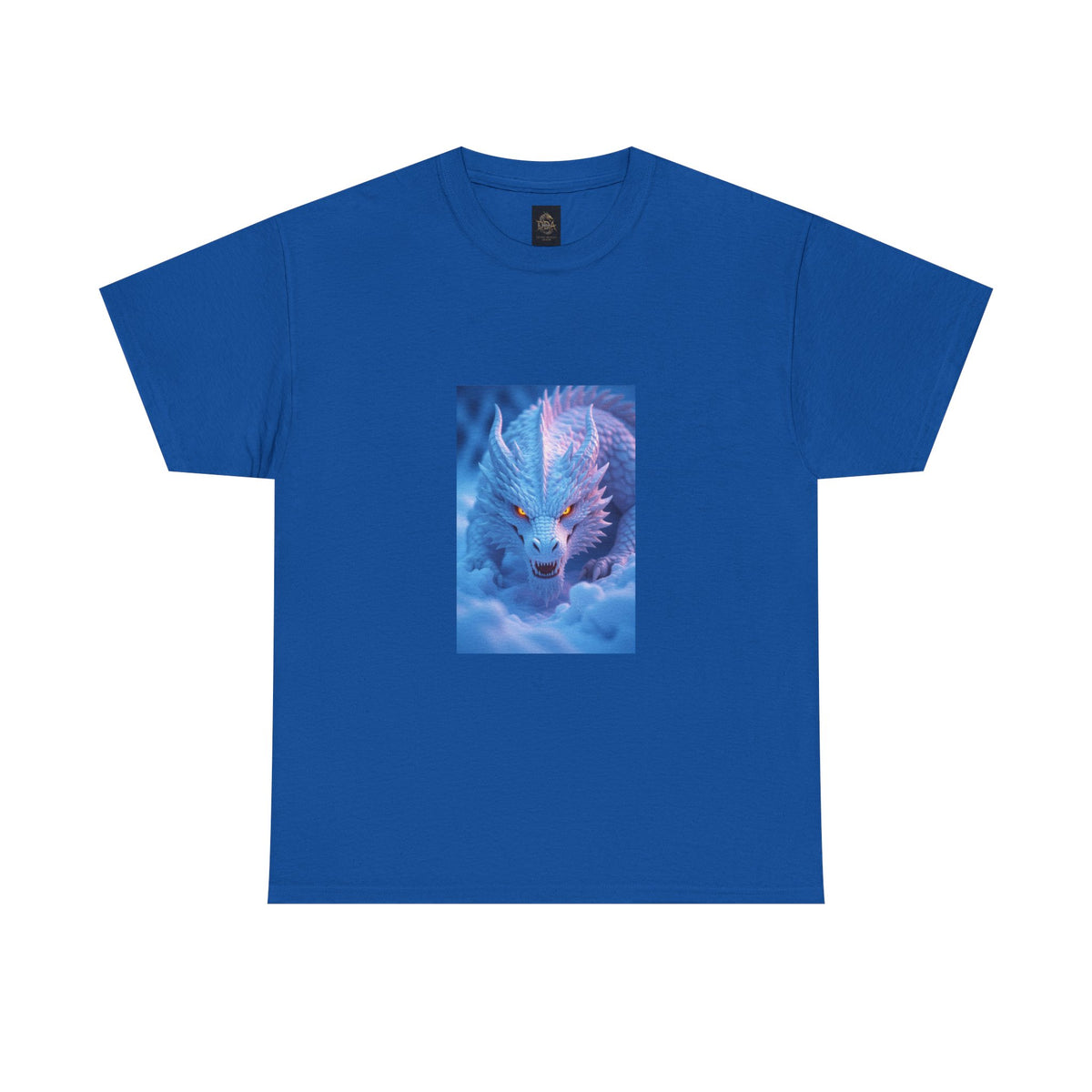 A Mystic Blue Dragon Tee — Ethereal Fantasy Animal Graphic T-Shirt