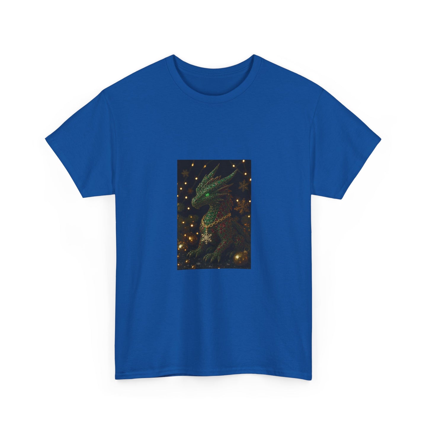 Christmas Dragon Constellation T-Shirt — Mystical Green Dragon & Starry Night Tee