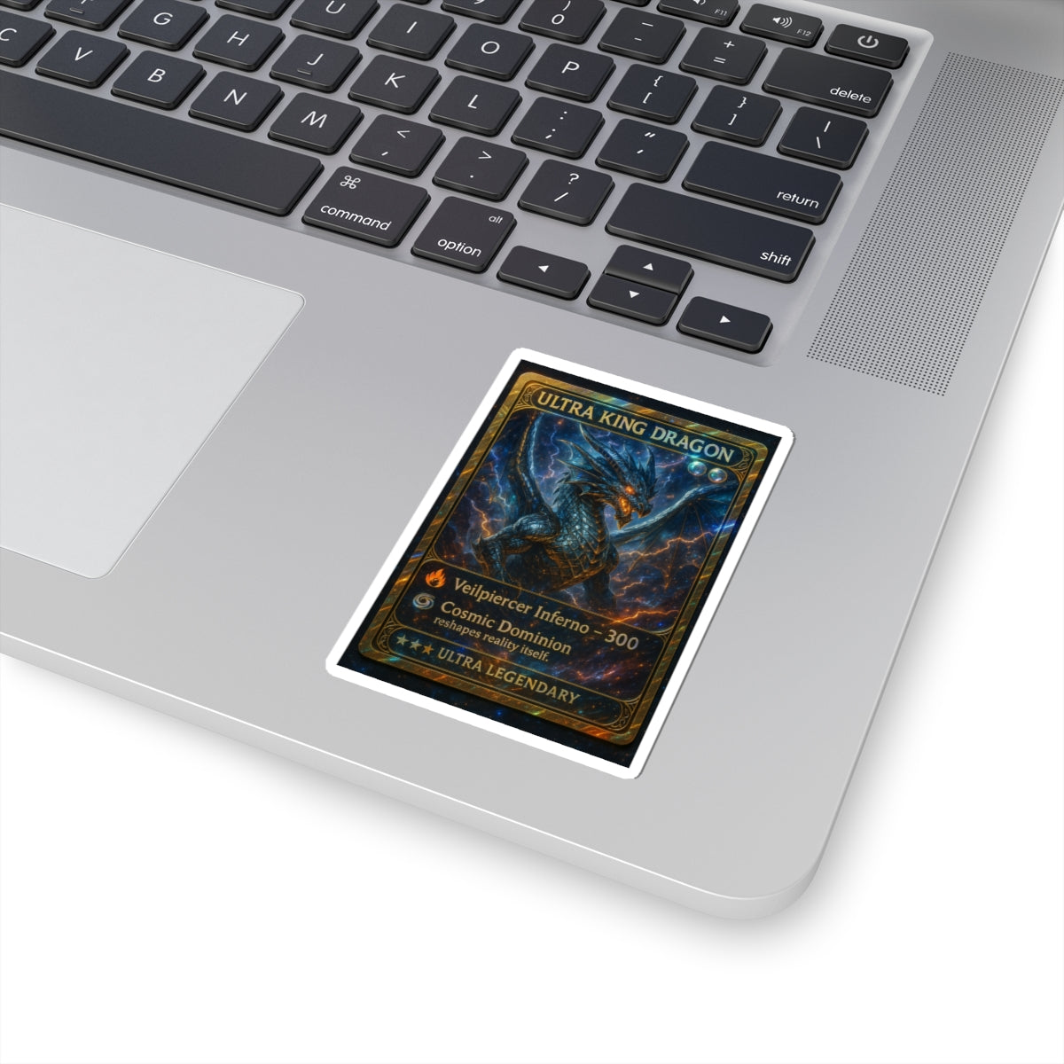 A collective cosmic Dragon Trading Card Stickers
