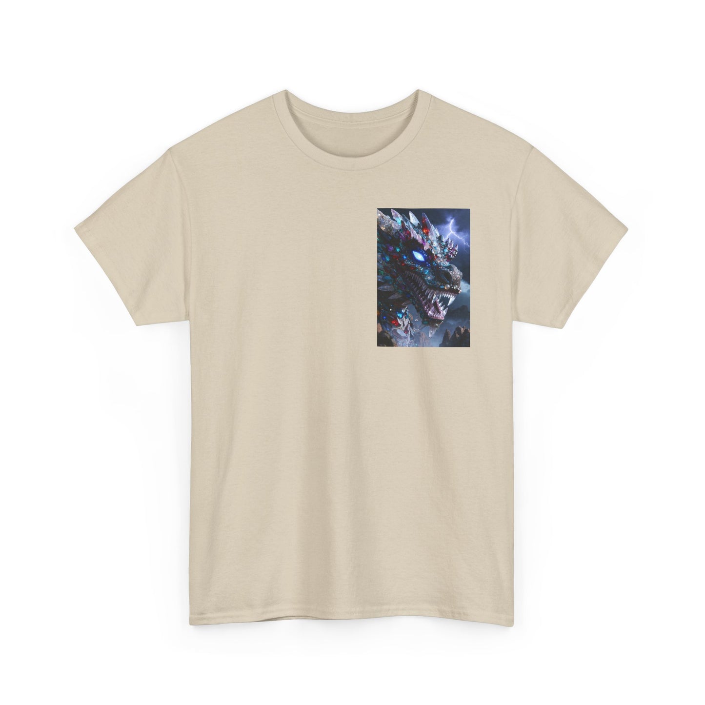 Wolf Dragon Galaxy Pocket Tee — Cosmic Wolf Graphic T-Shirt