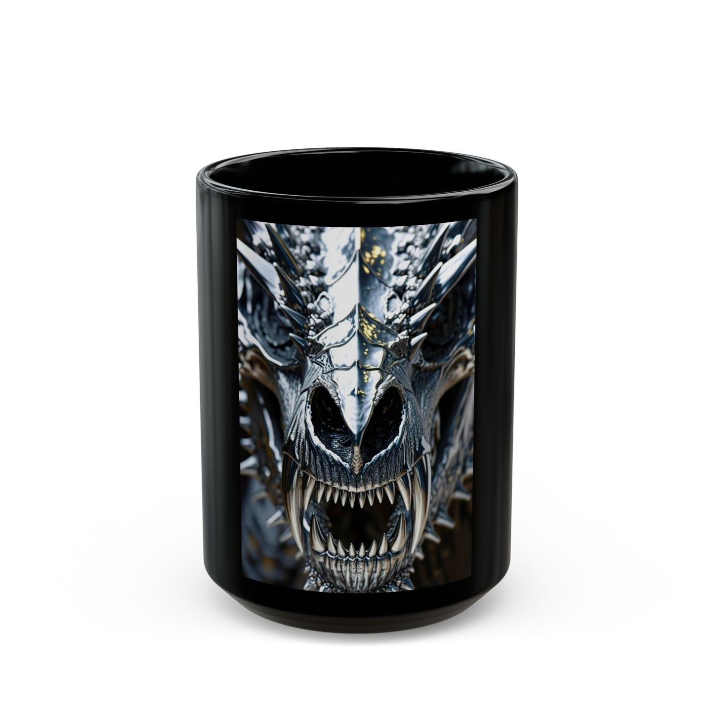 Dragon Slayer Black Mug - 11oz & 15oz Fantasy Coffee Cup