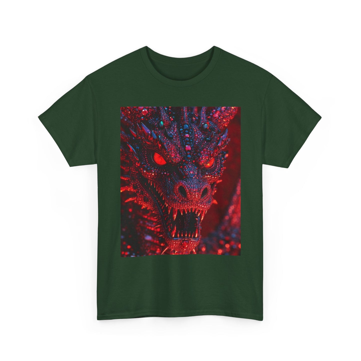 Dragon Rage Graphic Tee — Red Demon Dragon Face T-Shirt