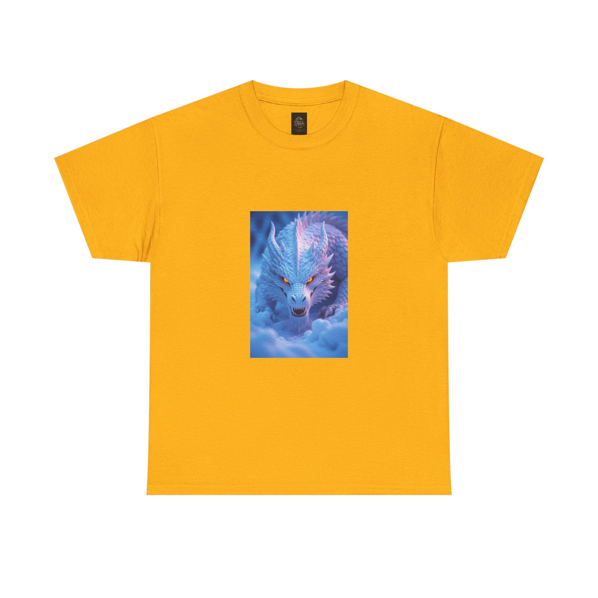 A Mystic Blue Dragon Tee — Ethereal Fantasy Animal Graphic T-Shirt