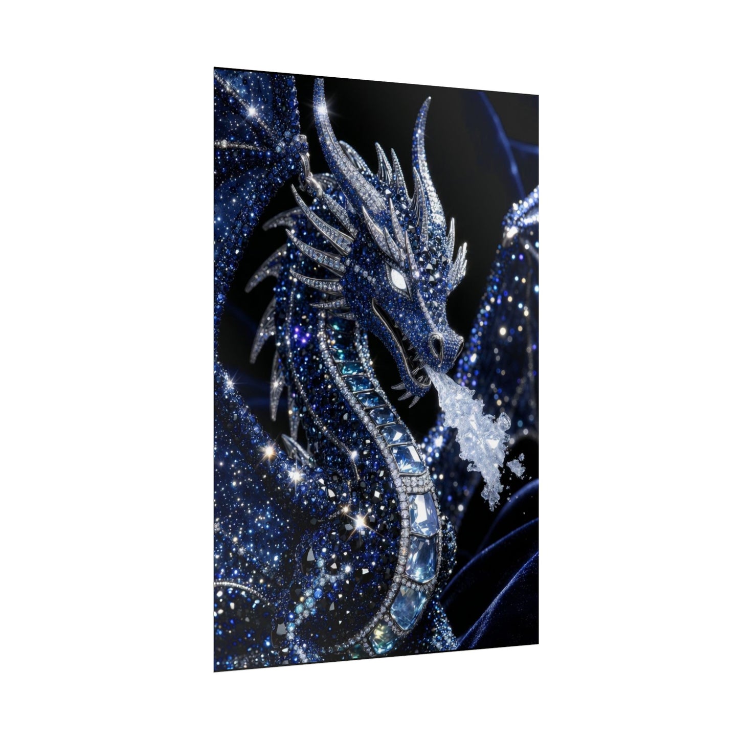 Rolled Poster — Sparkling Ice Dragon Art Print