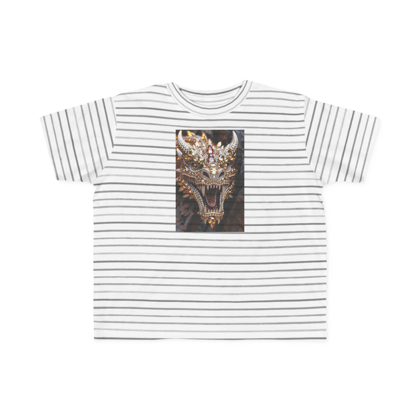 Toddler Tee — Fierce Gold Dragon Graphic Shirt