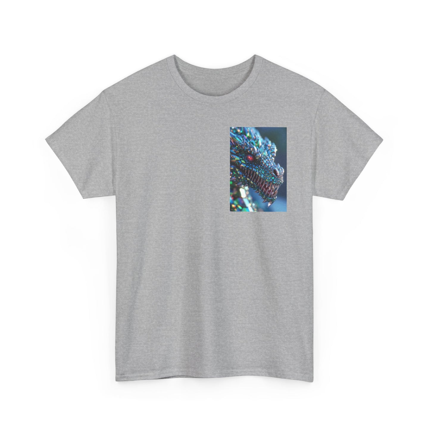 Dragon Scale Graphic Tee — Iridescent Fantasy Lizard Art Shirt