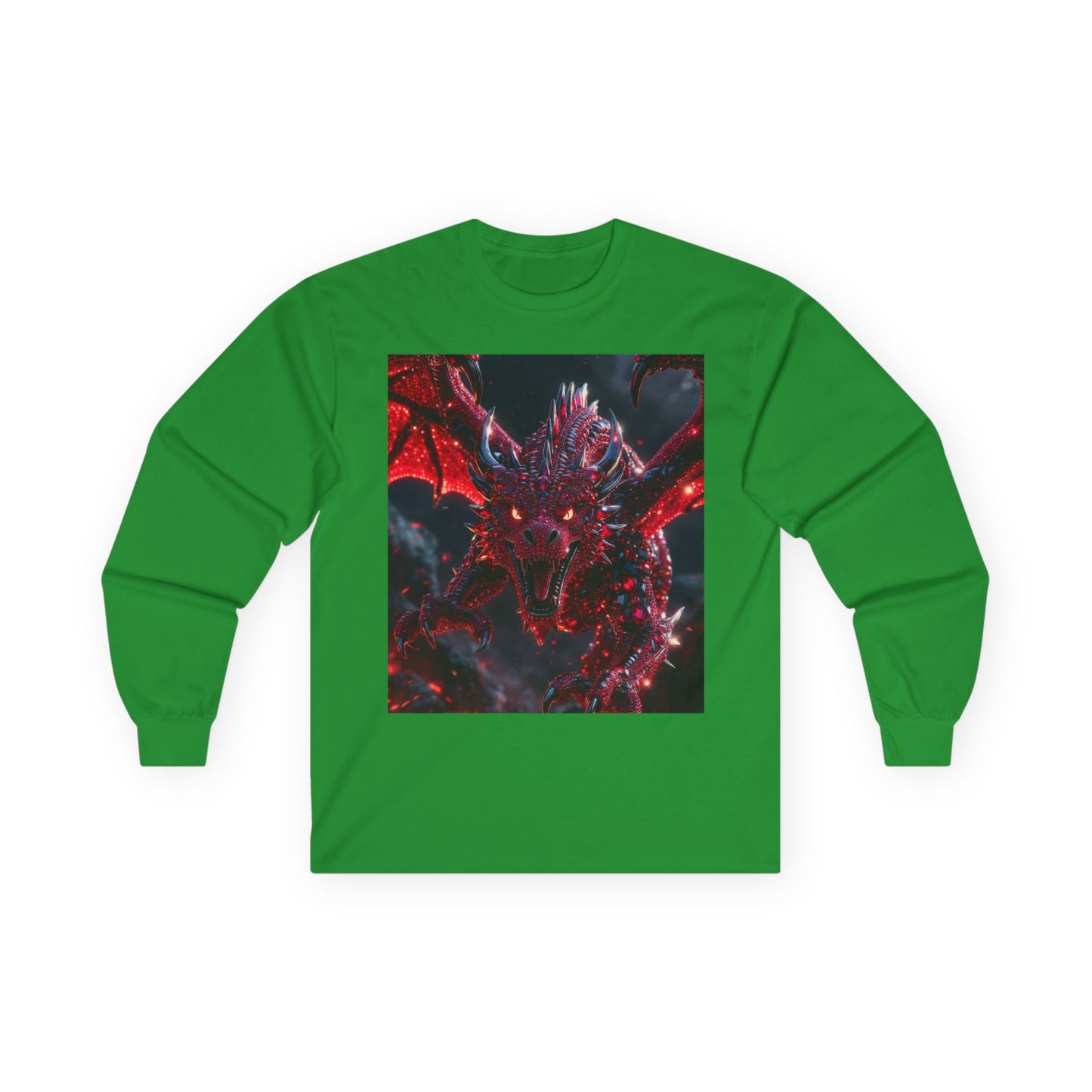 Red Dragon Fantasy Long Sleeve Tee