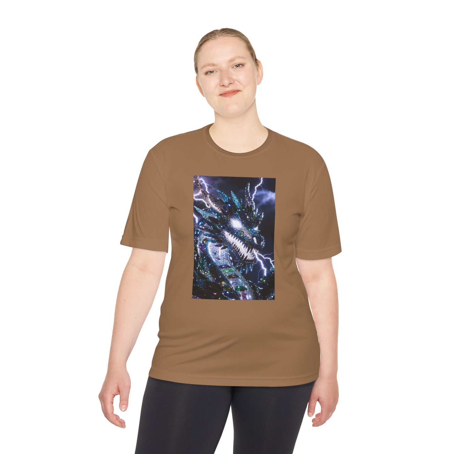 Lightning Dragon Graphic Tee — Cosmic Fantasy Dragon Shirt