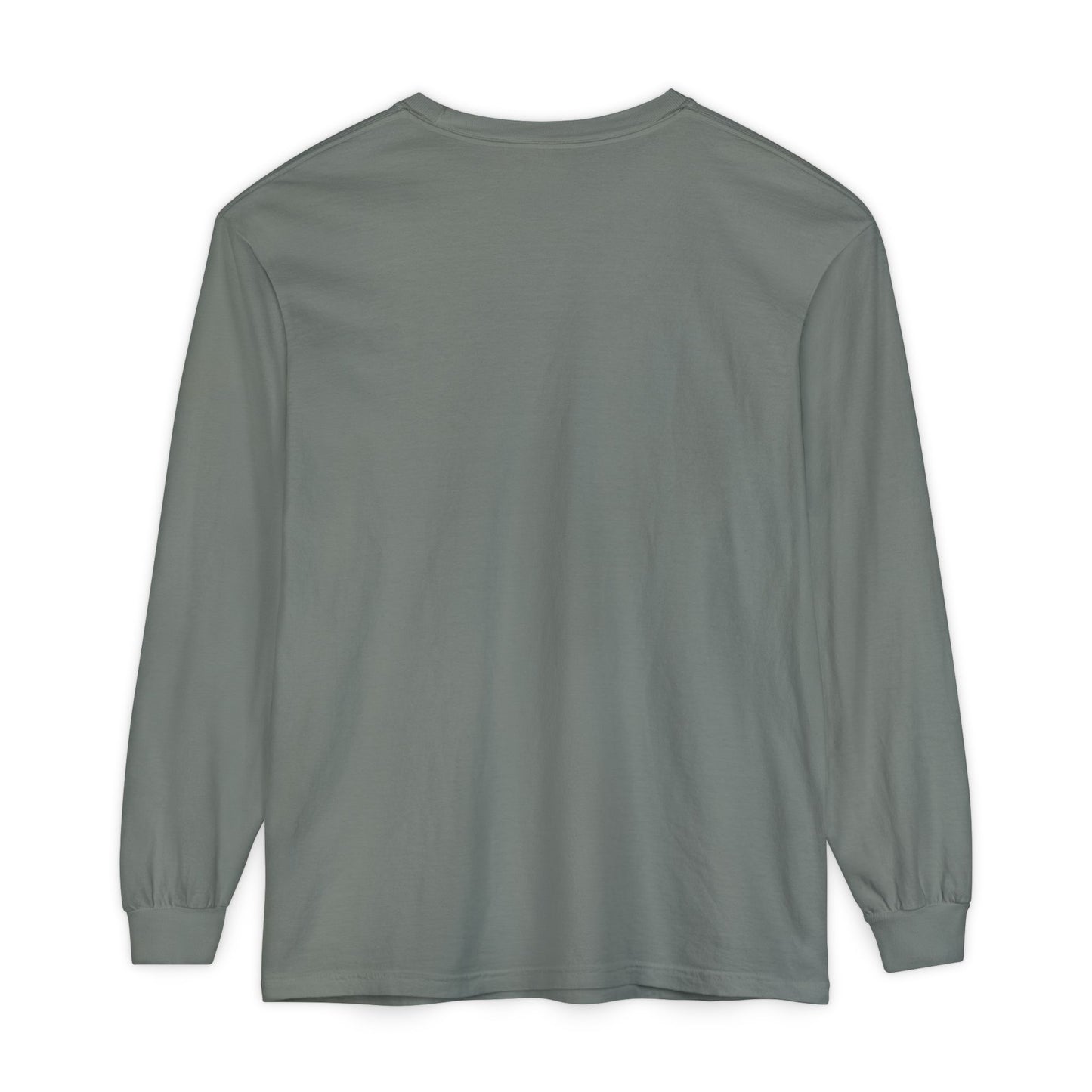 Long Sleeve T‑Shirt — Smoky Dragon Chest Print, Spooky Autumn Graphic