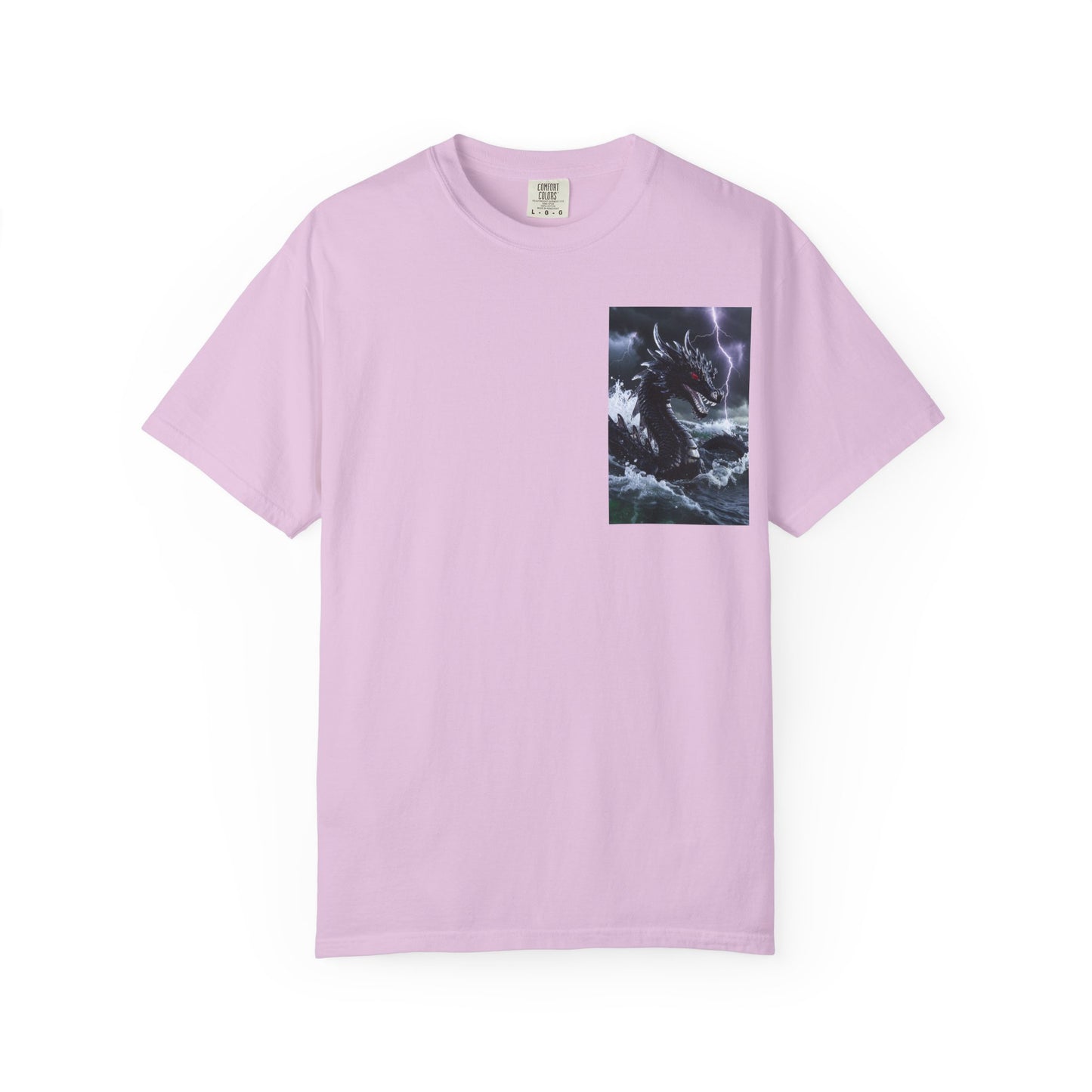 A Dragon Storm Graphic T-Shirt — Dark Fantasy Chest Print