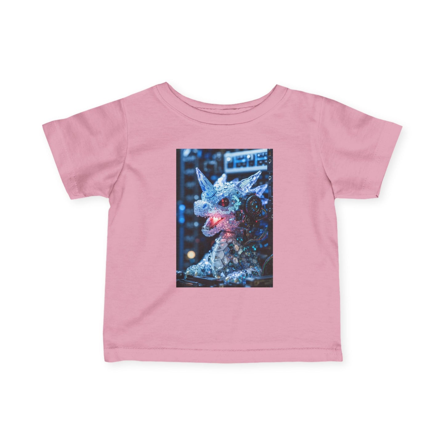 Infant Tee — Sparkly Festive Dragon Illustration