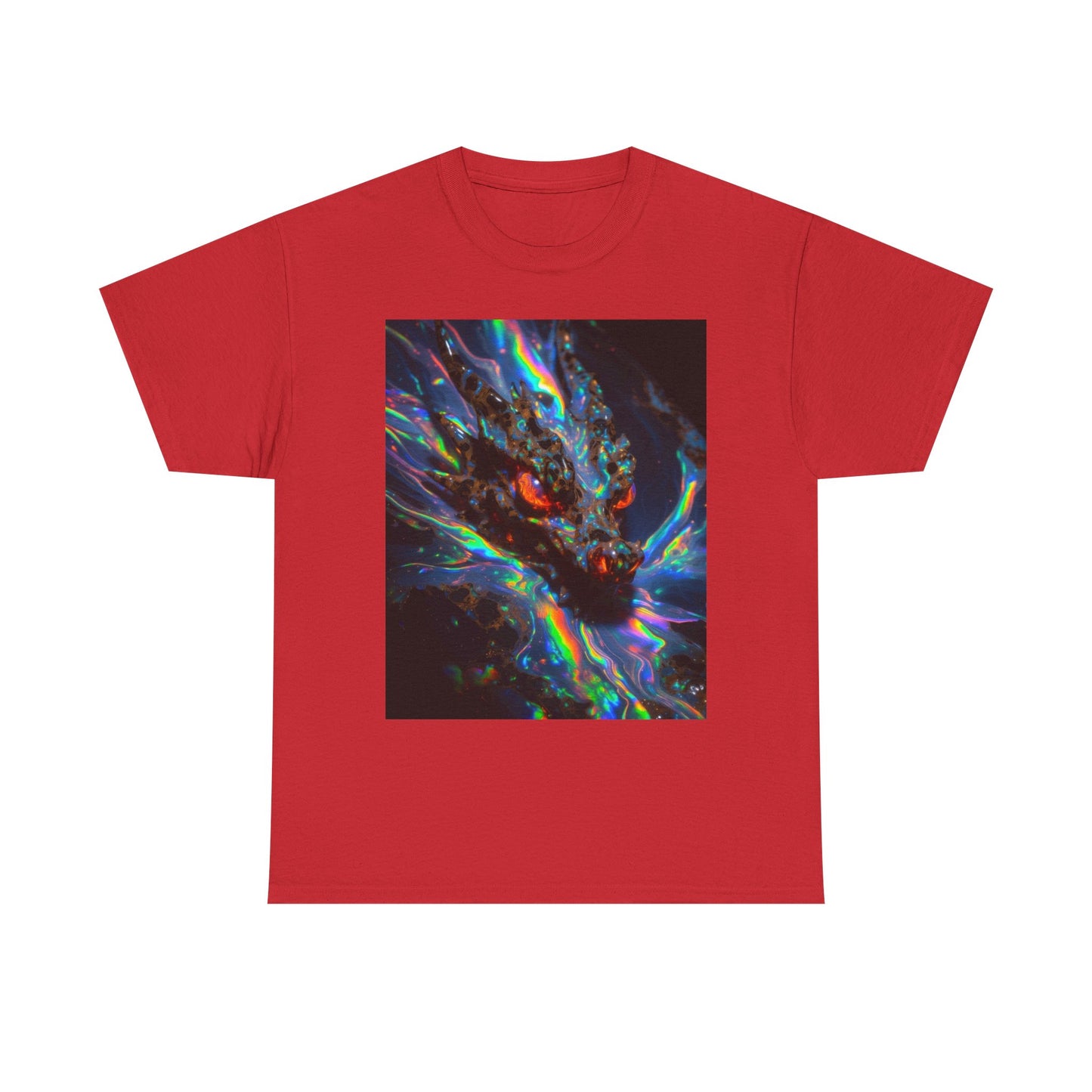 Psychedelic Dragon T-Shirt — Neon Cosmic Dragon Graphic Tee