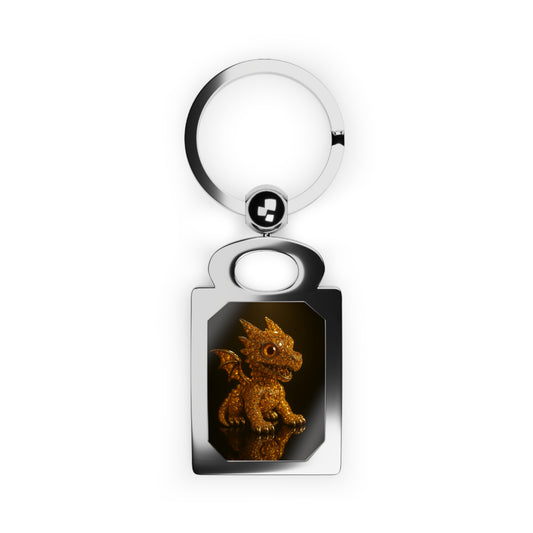 Personalized Dragon Photo Keyring, Custom Keychain Gift, Fantasy Lover Accessory, Ideal for Birthdays, Holidays, Self-Care